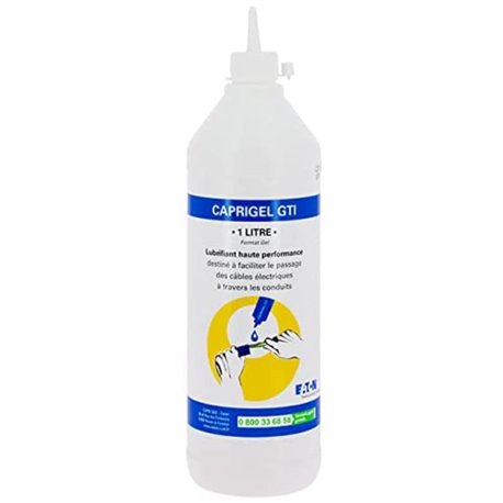 Bouteille de lubrifiant électrique Caprigel GTI 1L pour tout type de câble CAP599200 Bouteille de lubrifiant électrique Caprigel GTI 1L pour tout type de câble CAP599200