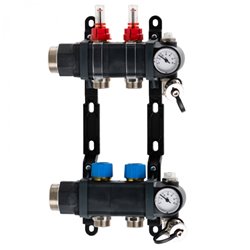 Kit plancher chauffant hydraulique John Guest Underfloor Multicouche 30 m² Collecteur Polyamide