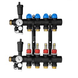 Kit plancher chauffant hydraulique John Guest Underfloor Multicouche 50 m² Collecteur Polyamide