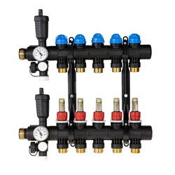 Kit plancher chauffant hydraulique John Guest Underfloor Multicouche 70 m² Collecteur Polyamide