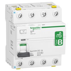 Disjoncteur différentiel Acti9 iID 4P 25A 30mA B EV RCCB A9Z51425