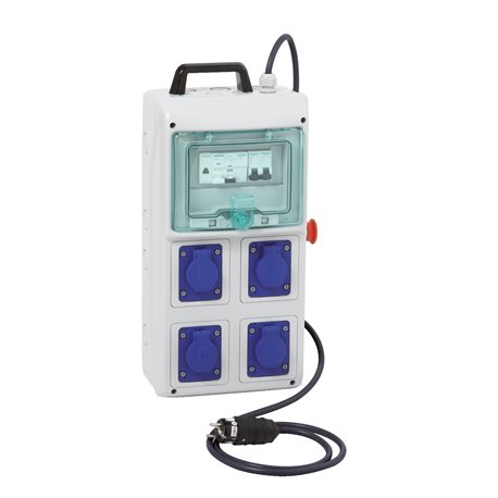 Coffret de chantier 4 prises Kaedra 16A NF avec cordon PFR10102