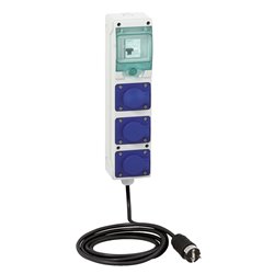 Coffret de chantier 3 prises Kaedra 16A NF avec cordon PFR10101