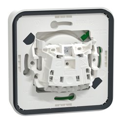 Prise de courant 2P+T Mureva Styl MUR39036 connexion auto blanc encastrée