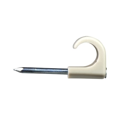 Lot de 100 clips à clou Mureva Fix pour câble Ø10-14mm gris 2042034