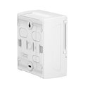 Coffret électrique Mini Pragma MIP11106 6 modules portillon opaque blanc en saillie