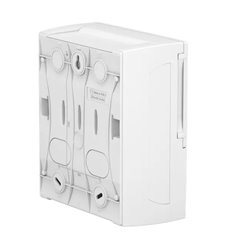 Coffret électrique Mini Pragma MIP11108 8 modules portillon opaque blanc en saillie