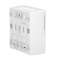 Coffret électrique Mini Pragma MIP11108 8 modules portillon opaque blanc en saillie