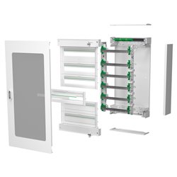 Coffret électrique PrismaSet S LVSST624 6 rangées de 24 modules en saillie