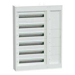 Coffret électrique PrismaSet S LVSSD624 6 rangées de 24 modules en saillie + gaine