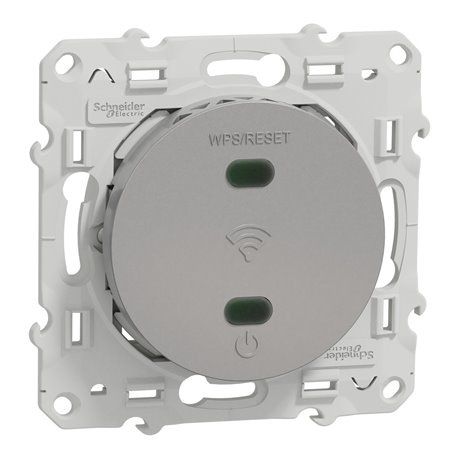 Répéteur Wifi Odace 300Mb/s 2.4 GHz bornier à vis S530465 aluminium