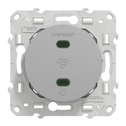 Répéteur Wifi Odace 300Mb/s 2.4 GHz bornier à vis S530465 aluminium