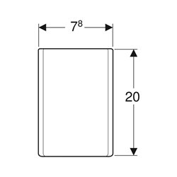 Cache siphon ONE Blanc 