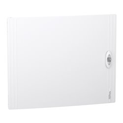 Porte pleine PrismaSeT XS RAL9003 pour coffret saillie 2 rangées 24 modules LVSXDP224