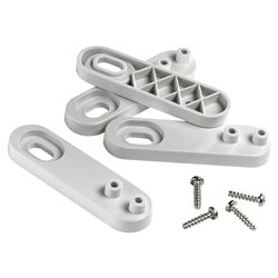 Lot de 4 pattes de fixation murale pour coffret Mureva 13935