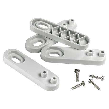 Lot de 4 pattes de fixation murale pour coffret Mureva 13935