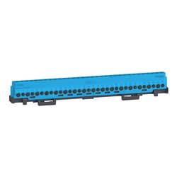 Bornier 80A à vis 32 trous 8x16²+8x10² et couvercles pour Terre/Neutre Linergy LGYT2A32