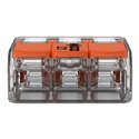 Lot de 30 Bornes de raccordement avec levier 221-613 tous conducteurs max 6 mm² 3 fils Orange