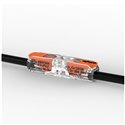 Lot de 60 Bornes de raccordement avec levier 221-2411 Inline tous conducteurs max 4 mm² 2 fils Orange