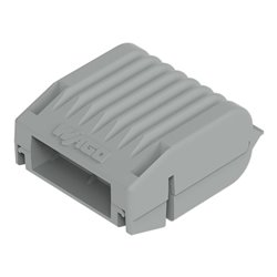 Lot de 4 Dérivations Gelbox 207-1331 pour tous conducteurs max 4 mm² taille 1 Gris