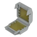 Lot de 4 Dérivations Gelbox 207-1331 pour tous conducteurs max 4 mm² taille 1 Gris