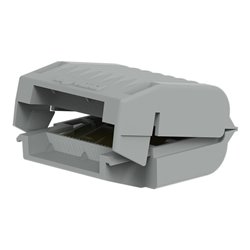 Lot de 4 Dérivations Gelbox 207-1331 pour tous conducteurs max 4 mm² taille 1 Gris