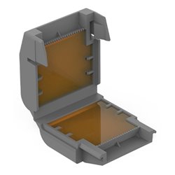 Lot de 4 Dérivations Gelbox 207-1431 pour tous conducteurs max 6 mm² taille 1 Gris