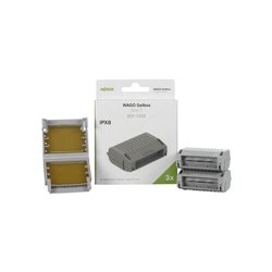 Lot de 3 Dérivations Gelbox 207-1432 pour tous conducteurs max 6 mm² taille 2 Gris