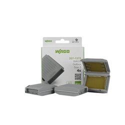 Lot de 4 Connexions traversantes Gelbox 207-1373 pour tous conducteurs max 4 mm² taille 2 Gris