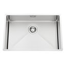 Evier Pisa EVSP55 670x450 mm vidage manuel n°1 Inox lisse