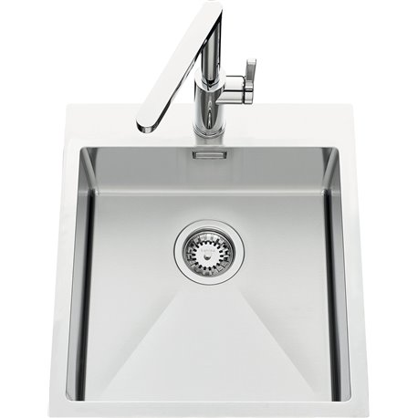 Evier Pisa EV53 450x500 mm Inox lisse Evier Pisa EV53 450x500 mm Inox lisse