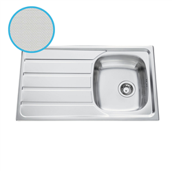 Evier Montebello EV 4501 Inox Mini-structure 1 cuve, égouttoir à gauche 860x500 mm