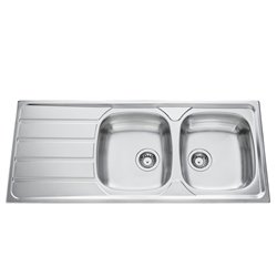 Evier Montebello EV 4521 Inox Lisse 2 cuves 1160x500 mm