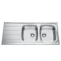 Evier Montebello EV 4521 Inox Lisse 2 cuves 1160x500 mm