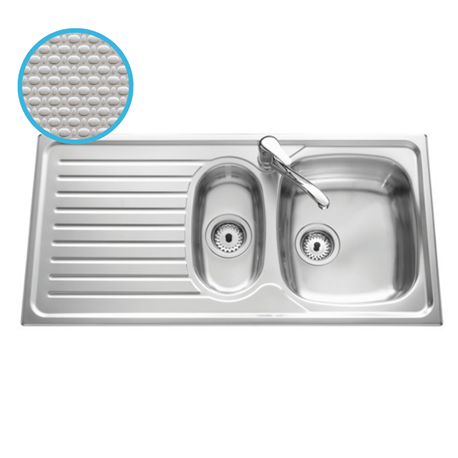 Evier Siros EV 4711 VE Inox Nid d'abeille 1000x500 mm