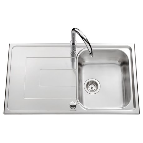 Evier Portofino EV 4801 Inox Lisse 860x500 mm
