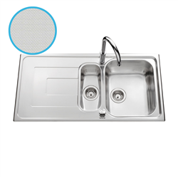 Evier Portofino EV 4811 Inox Mini-structure 1000x500 mm avec vide-sauce