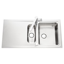 Evier Stromboli EV 5811 Inox Lisse 1010x510 mm avec vide-sauce