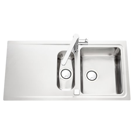 Evier Stromboli EV 5811 Inox Lisse 1010x510 mm avec vide-sauce Evier Stromboli EV 5811 Inox Lisse 1010x510 mm avec vide-sauce