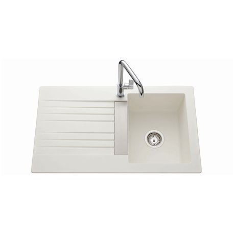 Evier Trevise EV 295VEAP Classique Blanc 860x500 mm