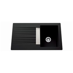 Evier Trevise EV 295VEAP Classique Noir 860x500 mm