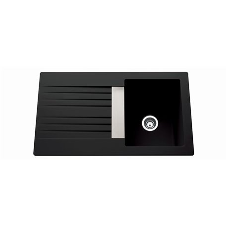 Evier Trevise EV 295VEAP Classique Noir 860x500 mm