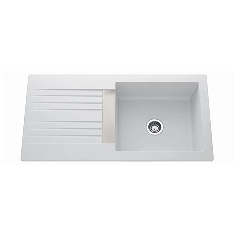 Evier Trevise EV 296VEAP Classique Blanc 1000x500 mm