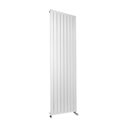 Radiateur eau chaude Fassane HX 1521 Watts Hauteur 2200 mm - Coloris Blanc Standard - Raccordement en bas à gauche