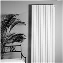 Radiateur eau chaude Fassane HX 1521 Watts Hauteur 2200 mm - Coloris Blanc Standard - Raccordement en bas à gauche
