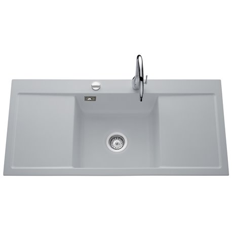 Evier First Class EV 5073 Alu Mat 2 égouttoirs