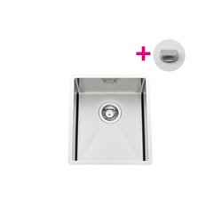 Evier Pisa EVSP 52 Vidage automatique ronde satinée Satiné 390x500 mm