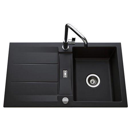 Evier Genea EV5091 1 bac, 1 égouttoir Nigra