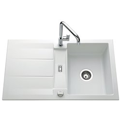 Evier Genea EV5091 1 bac, 1 égouttoir Polar Mat