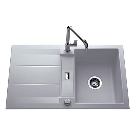 Evier Genea EV5091 1 bac, 1 égouttoir Alu Mat